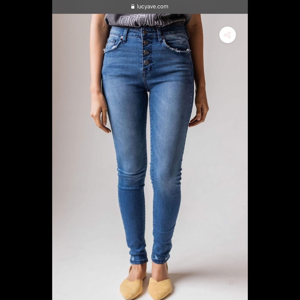 Lucy Avenue Kayla high rise skinny jeans